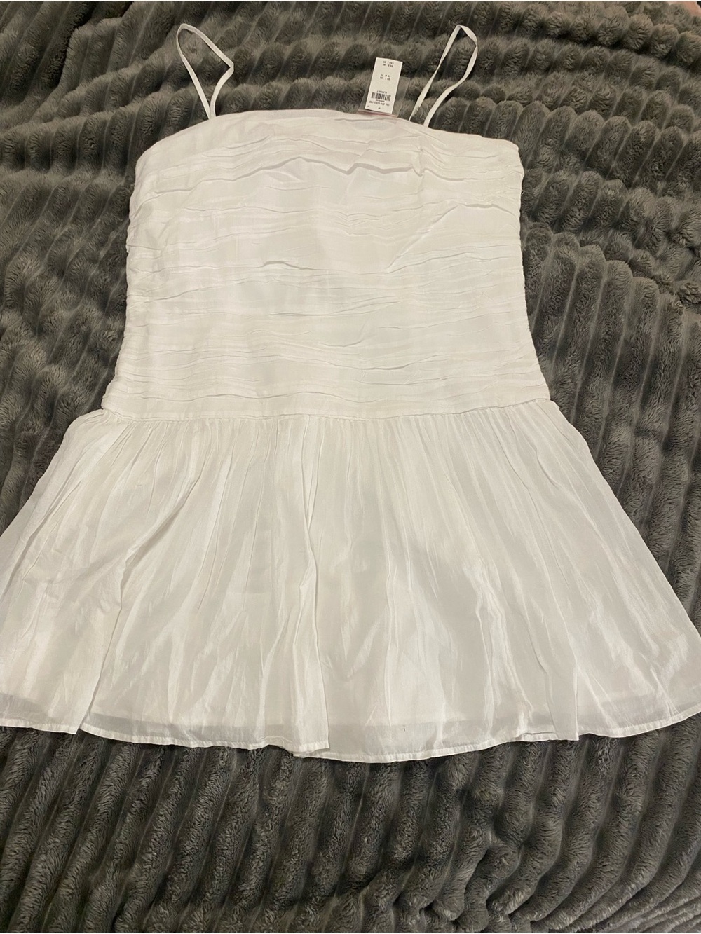 Abercrombie & Fitch White Spaghetti Strap Sundress